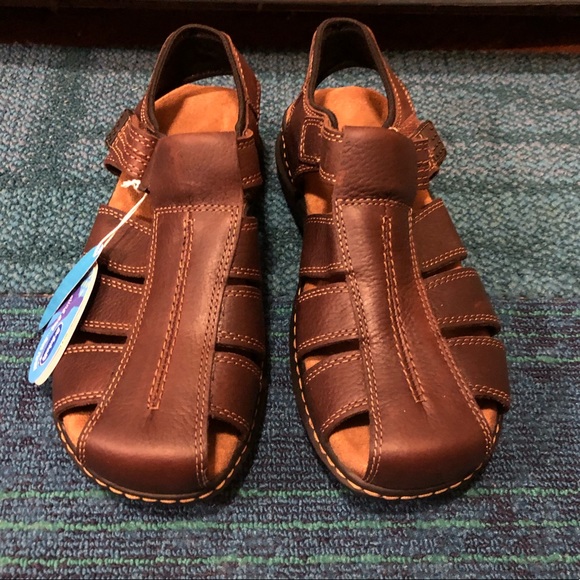 Dr. Scholl's | Shoes | Nwt Dr Scholls Mens Brown Leather Sandals | Poshmark